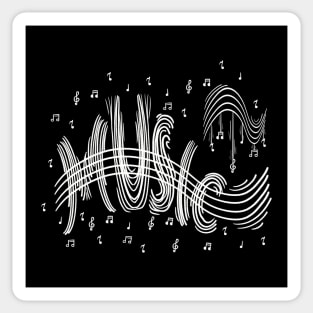 Music notes best design Sticker